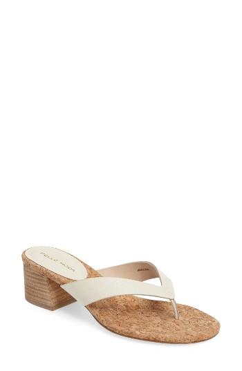 Women's Pelle Moda Meryl Sandal M - White