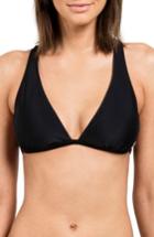 Women's Volcom Simply Solid Halter Bikini Top - Black