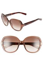 Women's Bobbi Brown 'the Skylar' 54mm Sunglasses - Brown Havana