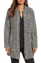 Women's Nic + Zoe Speckled Tweed Jacket - Grey