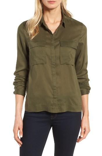 Women's Halogen Utility Shirt - Green