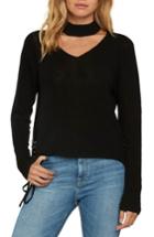 Women's Willow & Clay Choker Sweater, Size - Black