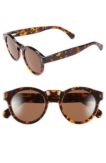 Women's Illesteva 'leonard' 48mm Sunglasses - Sienna Tortoise