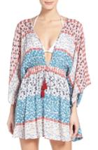 Women's Hinge Floral Cover-up, Size - Blue