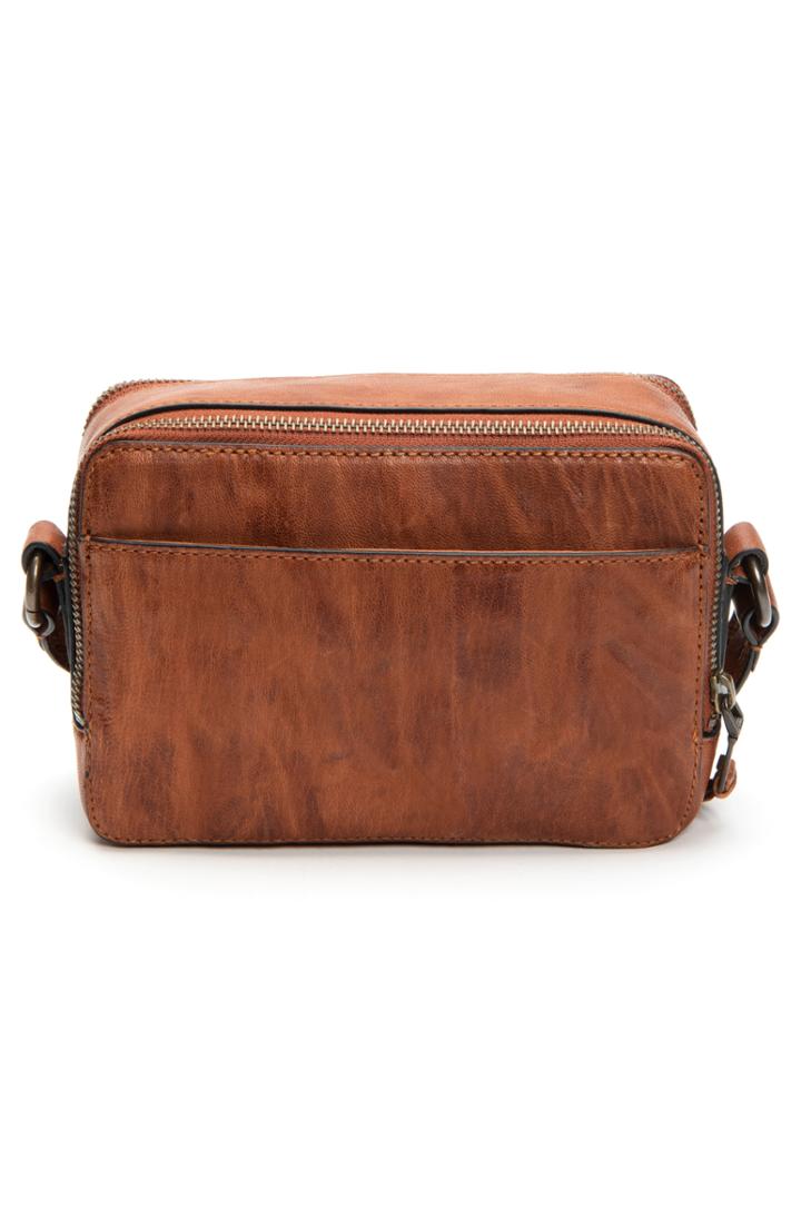 Frye Zip Leather Camera Bag - Brown