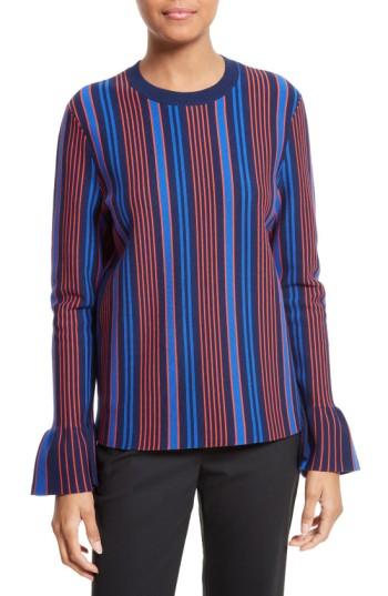 Women's Tory Burch Lindo Flare Cuff Sweater - Blue