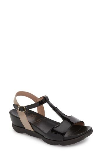 Women's Wonders Wedge Sandal .5-6us / 36eu - Black