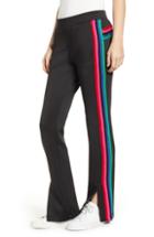 Women's Pam & Gela Rainbow Stripe Track Pants, Size - Black