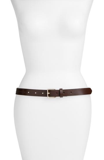 Women's Something Navy Stitch Trouser Belt - Brown Ganache