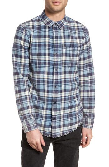 Men's The Rail Plaid Flannel Shirt - Blue