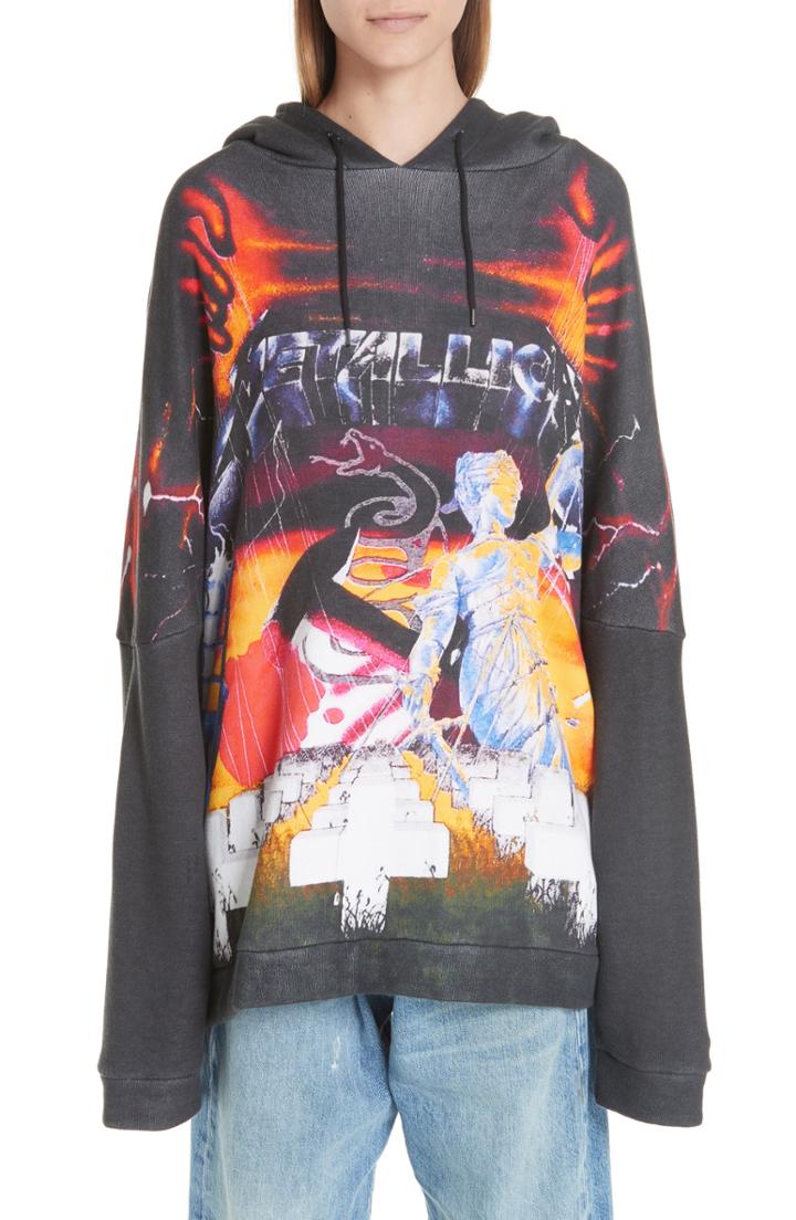 Women's R13 Metallica Print Hoodie