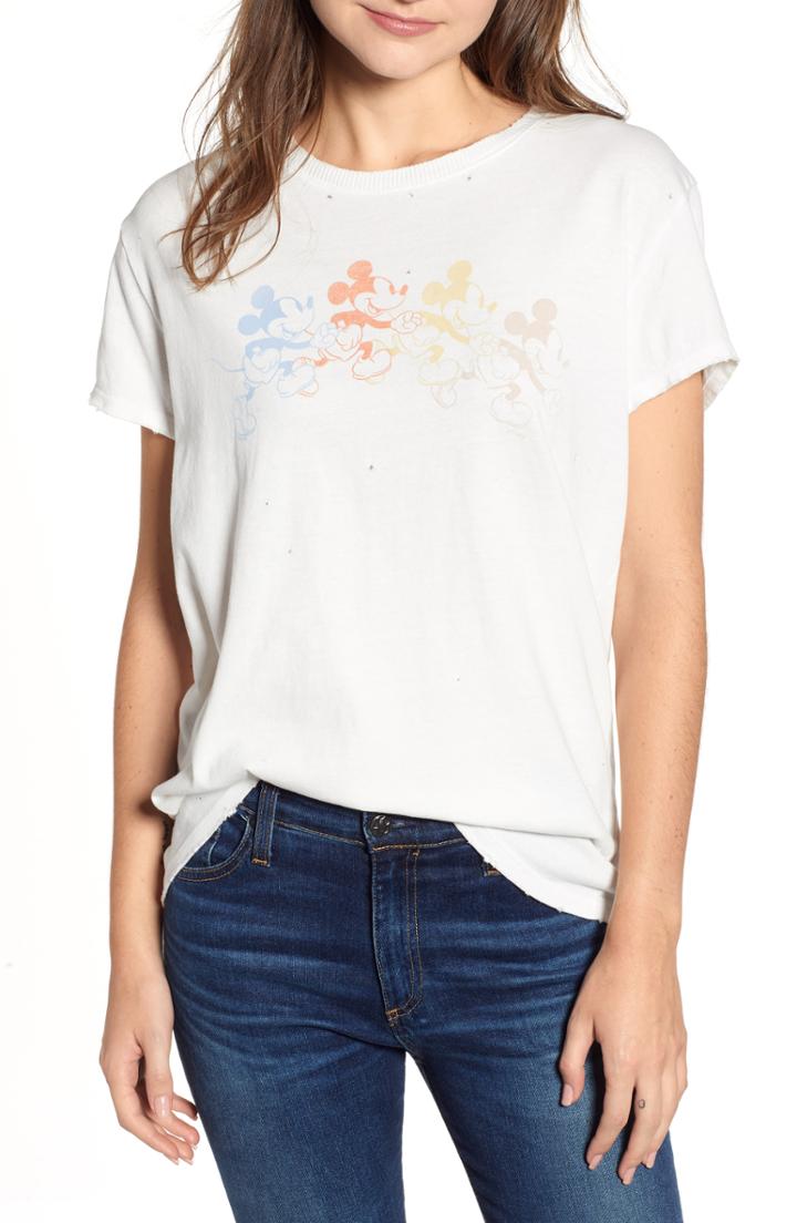 Women's Junk Food Ombre Mickey Mouse Tee