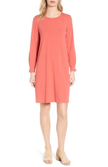 Women's Eileen Fisher Jersey Shift Dress - Orange
