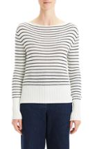 Women's Theory Stripe Sweater, Size - Ivory
