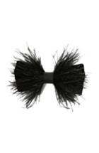 Tasha Wild Feather Bow Barrette, Size - Black