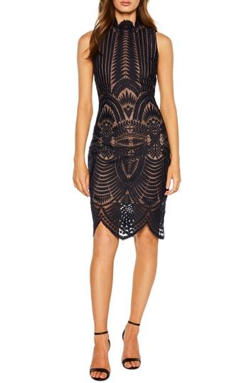Women's Bardot Alice Lace Body-con Dress - Blue