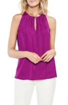 Women's Vince Camuto Rumpled Satin Keyhole Top - Pink