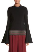 Women's Roksanda Midori Bell Sleeve Sweater - Black