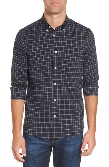 Men's Nordstrom Men's Shop Slim Fit Tech Smart Grid Sport Shirt
