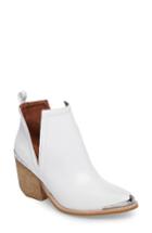 Women's Jeffrey Campbell Cromwel Cutout Western Boot .5 M - White