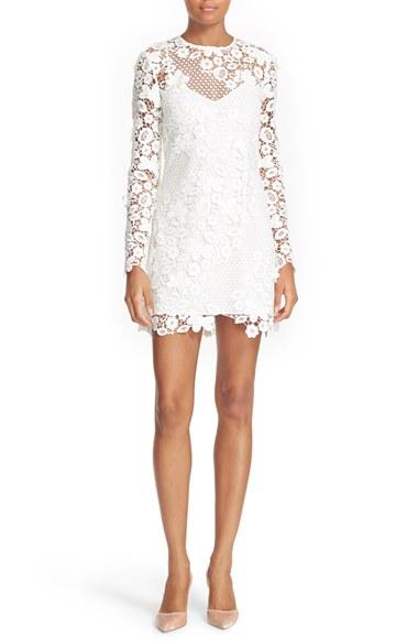 Women's Self-portrait Lace Minidress - White