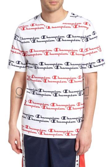 Men's Champion Logo Print T-shirt - White