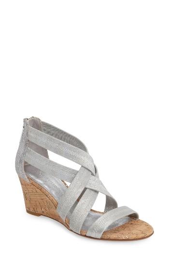 Women's Donald J Pliner Jemi Wedge Sandal M - Metallic