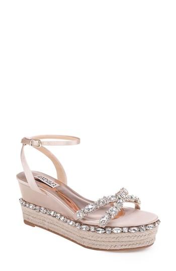 Women's Badgley Mischka Silvie Espadrille Wedge M - Beige