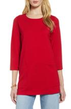 Women's Halogen Patch Pocket Tunic - Red