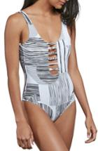 Women's Volcom Out Of Line One-piece Swimsuit - Black