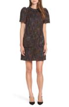Women's Grey Jason Wu Mixed Stripe Merino Wool Sweater Dress - White
