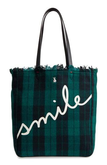 Ed Ellen Degeneres Oax Flannel Plaid Tote -