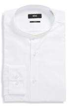 Men's Boss Jordi Slim Fit Solid Band Collar Dress Shirt .5 - White