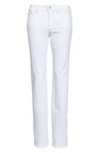 Petite Women's Nydj Marilyn Stretch Straight Jeans P - White