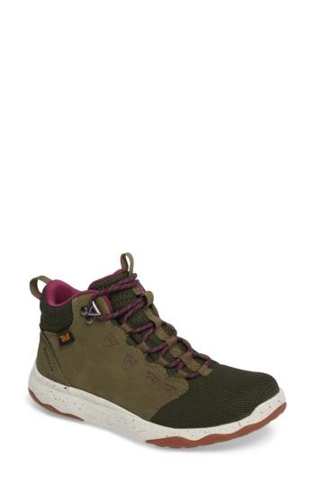 Women's Teva Arrowood Waterproof Bootie .5 M - Green