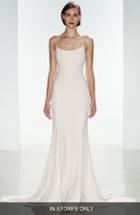 Women's Nouvelle Amsale Audrey Crepe Racerback Gown, Size In Store Only - White