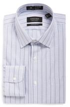 Men's Nordstrom Men's Shop Smartcare(tm) Traditional Fit Check Dress Shirt .5 32 - Grey
