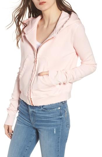 Women's Frank & Eileen Tee Lab Distressed Zip Hoodie - Pink