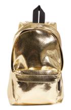 Comme Des Garcons Small Metallic Faux Leather Backpack -