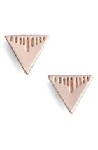 Women's Cam Triangle Stud Earrings