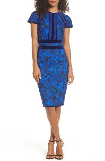 Women's Tadashi Shoji Rose Print Sheath Dress