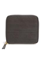 Men's Comme Des Garcons 'embossed Stitch' French Wallet - Grey