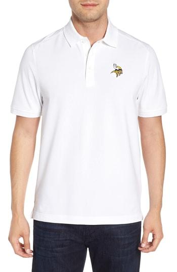 Men's Cutter & Buck Minnesota Vikings - Advantage Fit Drytec Polo