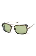 Men's Salt Voyager 56mm Polarized Aviator Sunglasses - Antique Gold/ Black Shield