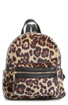 Bp. Leopard Print Faux Fur Backpack - Brown