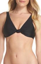 Women's L Space Flynn Domino Bikini Top, Size D - Black