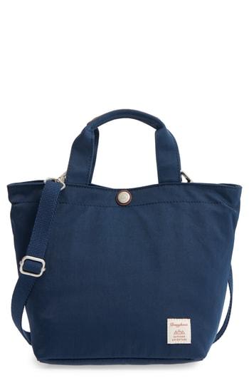 Doughnut Pocketote Water Repellent Nylon Tote - Blue