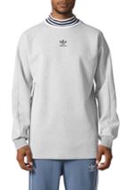 Men's Adidas Originals Mock Neck Sweatshirt - Grey