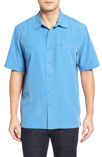 Men's Quiksilver Waterman Collection 'centinela 4' Short Sleeve Sport Shirt - Pink