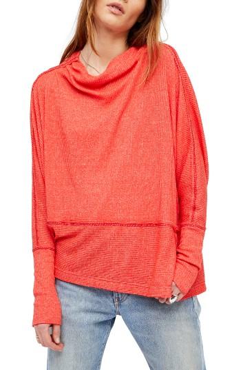 Women's Free People Londontown Thermal Tee - Coral